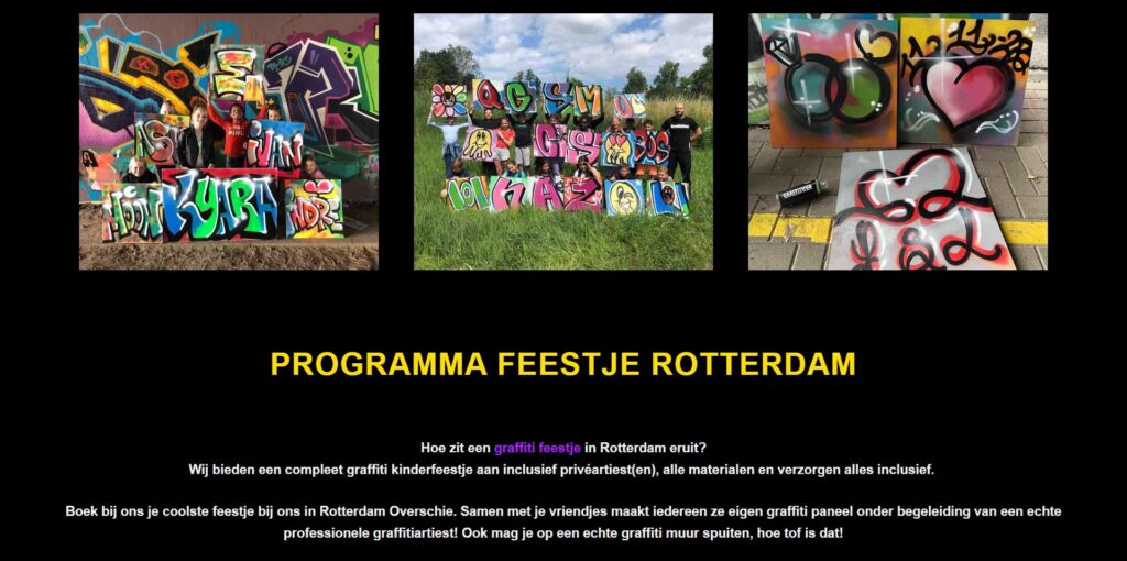 Graffiti Kinderfeestje in Rotterdam – Graffiti kinderfeestje - [graffitikinderfeestje.nl]